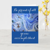 Carte de voeux de l'infirmière praticienne Blue Sw (Fleur jaune)