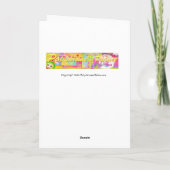 Carte de voeux de lis (Dos)