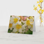 Carte de voeux de lis (Fleur jaune)