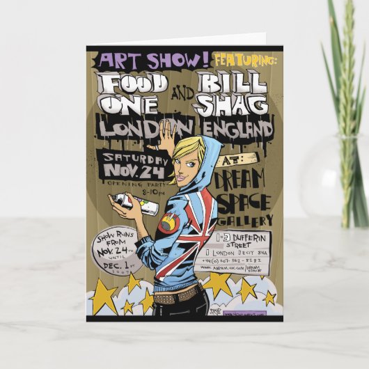 Carte de voeux de Londres (Devant)