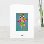 Carte de vœux de Lord Hanuman (Dos)