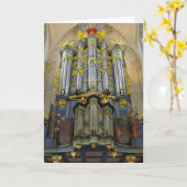Carte de vœux de l'orgue, Breda, Pays-Bas (Fleur jaune)