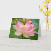 Carte de voeux de Lotus Blossum (Fleur jaune)