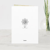 Carte de voeux de Lotus Sutra (Dos)