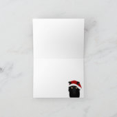 Carte de vœux de loup des Fêtes (Intérieur)