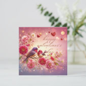 Carte de voeux de Lovebirds Valentine (Debout devant)