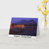 Carte de voeux de Lugano, Suisse 5x7 (Fleur jaune)