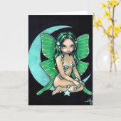 Carte de voeux de "Luna" (Fleur jaune)