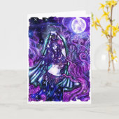 Carte de voeux de Luna (Fleur jaune)