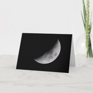 Carte de voeux de lune