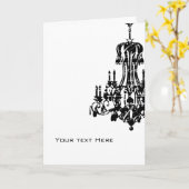 Carte de voeux de lustre (Fleur jaune)