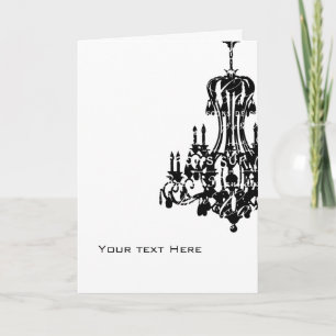 Carte de voeux de lustre