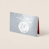 Carte de voeux de luxe 2020 Chinese Metal Rat Year (Devant)