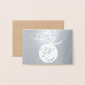 Carte de voeux de luxe 2020 Chinese Metal Rat Year (Devant avec enveloppe)