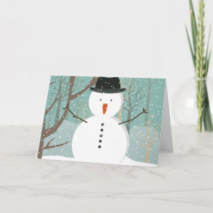 Carte de voeux de M. Winter Snowman