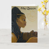 Carte de voeux de "ma reine" (Fleur jaune)