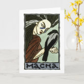 Carte de voeux de Macha (Fleur jaune)