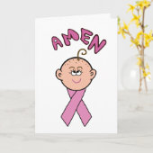 Carte de voeux de Madame "amen" de chimio de (Fleur jaune)