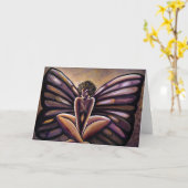 Carte de voeux de Madame Butterfly III (Fleur jaune)