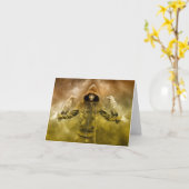 Carte de voeux de magicien (Fleur jaune)