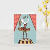 Carte de voeux de mangeur de feu (Fleur jaune)