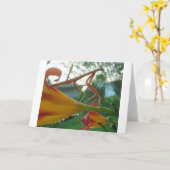 Carte de voeux de Mantis (Fleur jaune)