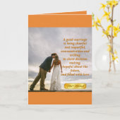 Carte de voeux de mariage (Fleur jaune)