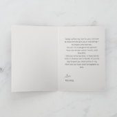 Carte de vœux de mariage aux roses 3D blanches (Intérieur)