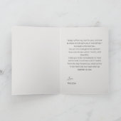 Carte de vœux de mariage aux roses 3D blanches (Intérieur)