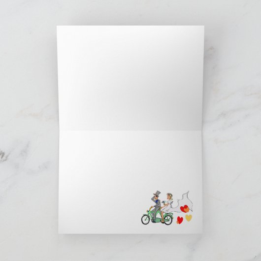 Carte de vœux de mariage DIY (Intérieur)