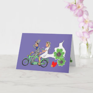 Carte de vœux de mariage DIY couleur de fond