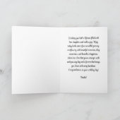 Carte de voeux de mariage élégante | Africain-Amér (Intérieur)