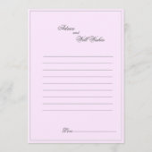 Carte de Vœux de Mariage et Conseils d'Amour et de (Dos)