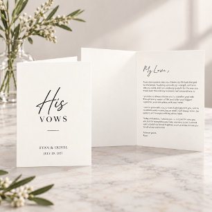 Carte de Vœux de Mariage Personnalisée pour Lui