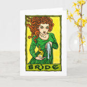 Carte de voeux de mariée (Fleur jaune)