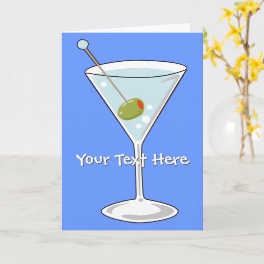 Carte de voeux de Martini (Fleur jaune)