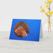 Carte de voeux de méduses (Fleur jaune)