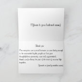 Carte de voeux de Merci (Intérieur)