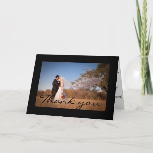 Carte de voeux de Merci (Devant)