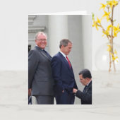 Carte de voeux de Merci de George Bush (Fleur jaune)
