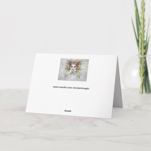 carte de vœux de mère nature (Dos)