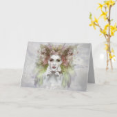 carte de vœux de mère nature (Fleur jaune)