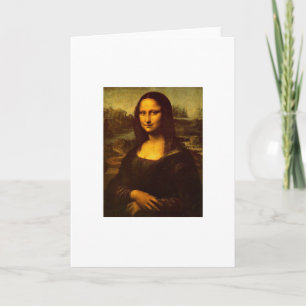 Carte de voeux de Mona Lisa de DaVinci