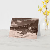 Carte de voeux de montagne (Fleur jaune)