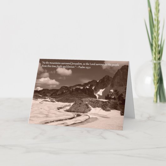 Carte de voeux de montagne (Devant)