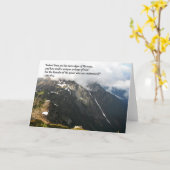 Carte de voeux de montagne (Fleur jaune)