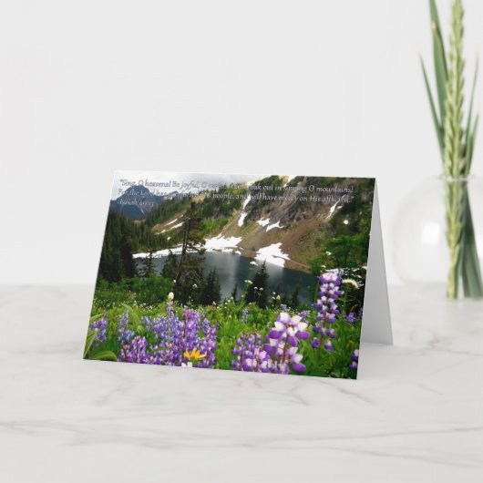 Carte de voeux de montagne (Devant)