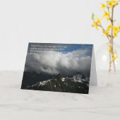 Carte de voeux de montagne (Fleur jaune)