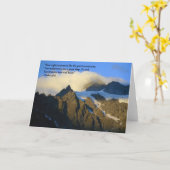 Carte de voeux de montagne (Fleur jaune)