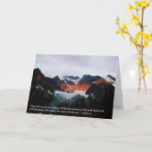 Carte de voeux de montagne (Fleur jaune)